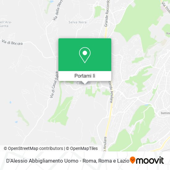 Mappa D'Alessio Abbigliamento Uomo - Roma