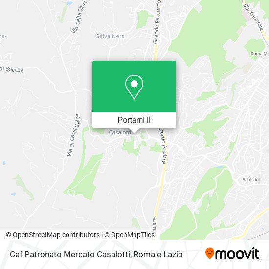 Mappa Caf Patronato Mercato Casalotti