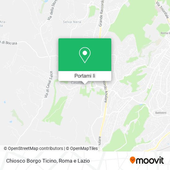 Mappa Chiosco Borgo Ticino