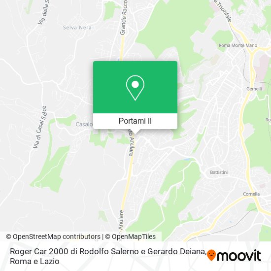 Mappa Roger Car 2000 di Rodolfo Salerno e Gerardo Deiana