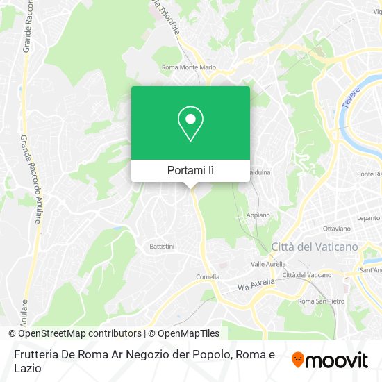 Mappa Frutteria De Roma Ar Negozio der Popolo