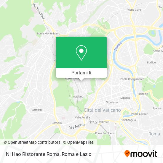 Mappa Ni Hao Ristorante Roma