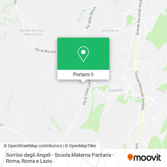 Mappa Sorriso degli Angeli - Scuola Materna Paritaria - Roma
