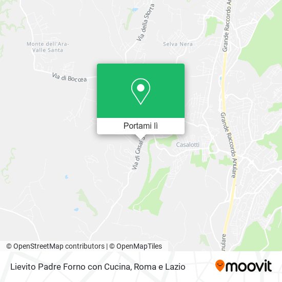 Mappa Lievito Padre Forno con Cucina