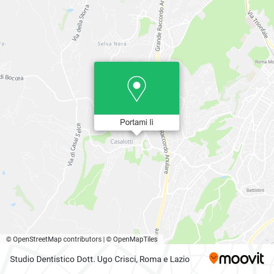 Mappa Studio Dentistico Dott. Ugo Crisci