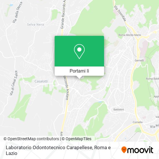 Mappa Laboratorio Odontotecnico Carapellese