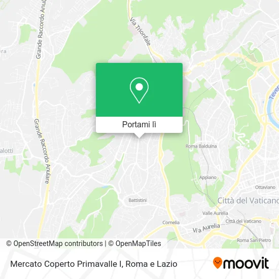 Mappa Mercato Coperto Primavalle I