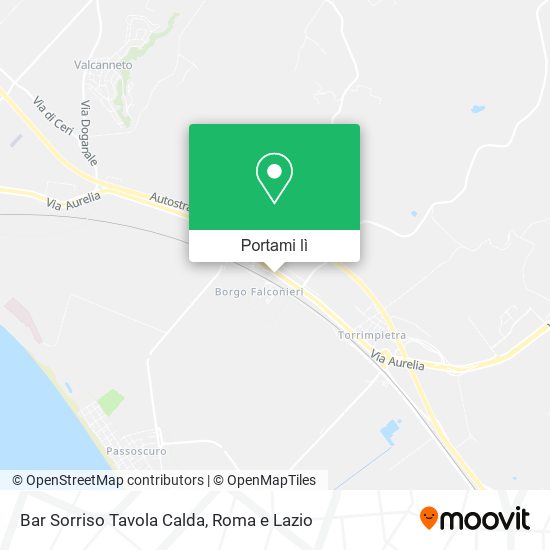 Mappa Bar Sorriso Tavola Calda