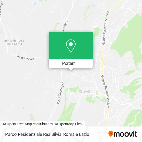 Mappa Parco Residenziale Rea Silvia