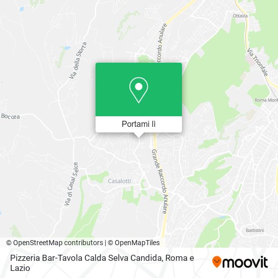 Mappa Pizzeria Bar-Tavola Calda Selva Candida