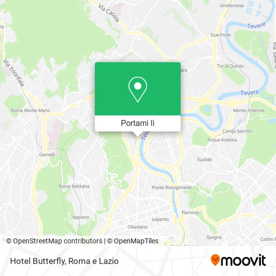 Mappa Hotel Butterfly