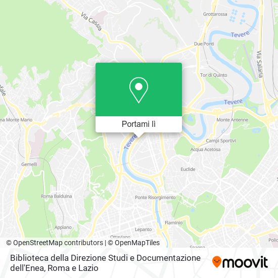 Mappa Biblioteca della Direzione Studi e Documentazione dell'Enea