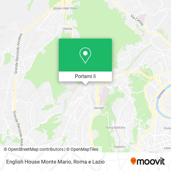 Mappa English House Monte Mario