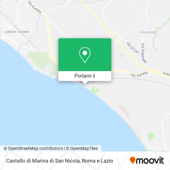 Mappa Castello di Marina di San Nicola
