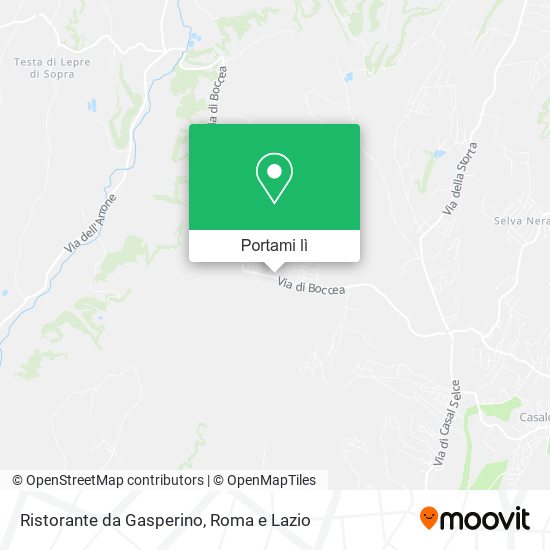 Mappa Ristorante da Gasperino
