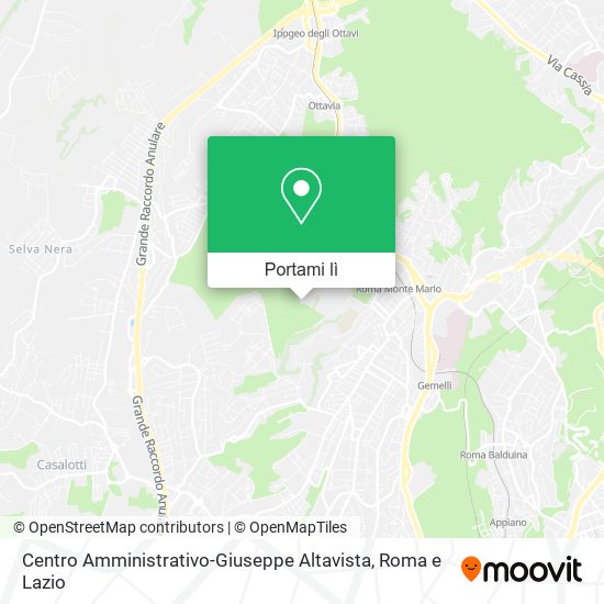 Mappa Centro Amministrativo-Giuseppe Altavista