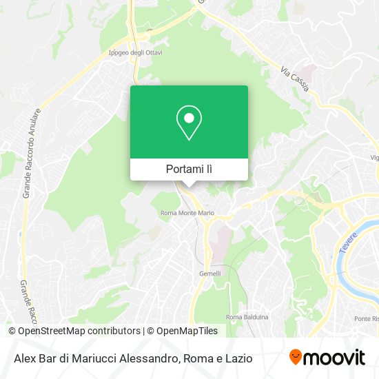 Mappa Alex Bar di Mariucci Alessandro