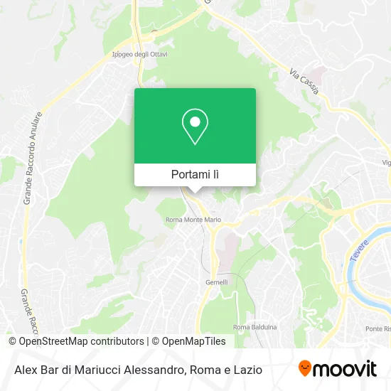 Mappa Alex Bar di Mariucci Alessandro