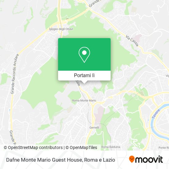Mappa Dafne Monte Mario Guest House