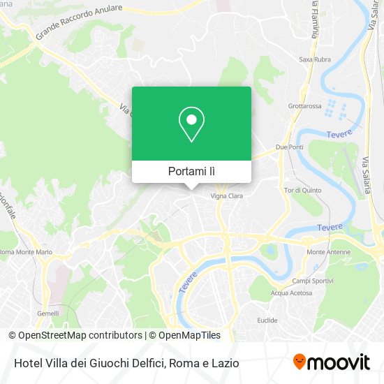 Mappa Hotel Villa dei Giuochi Delfici