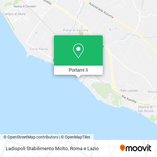 Mappa Ladispoli Stabilimento Molto