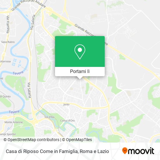 Mappa Casa di Riposo Come in Famiglia