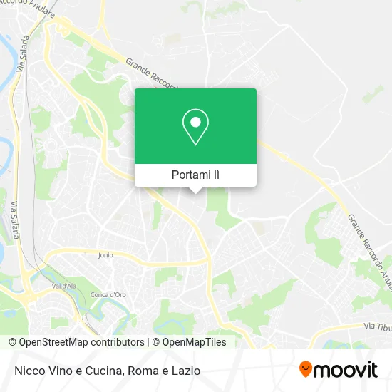 Mappa Nicco Vino e Cucina