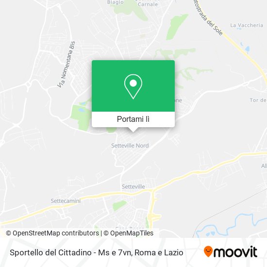 Mappa Sportello del Cittadino - Ms e 7vn