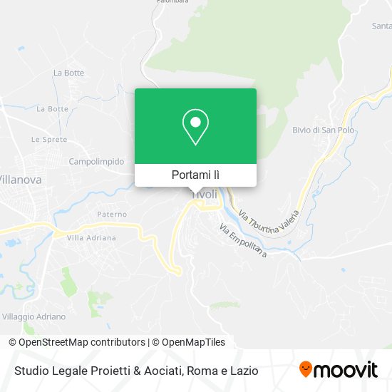 Mappa Studio Legale Proietti & Aociati