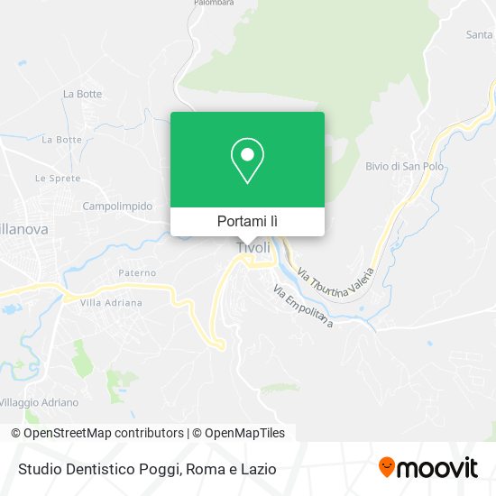 Mappa Studio Dentistico Poggi