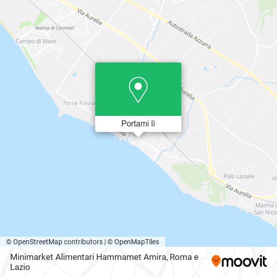 Mappa Minimarket Alimentari Hammamet Amira