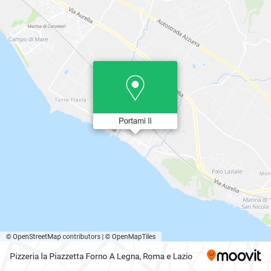 Mappa Pizzeria la Piazzetta Forno A Legna