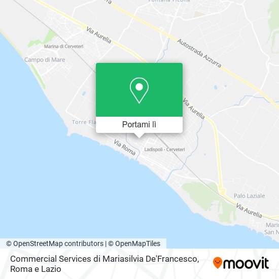 Mappa Commercial Services di Mariasilvia De'Francesco