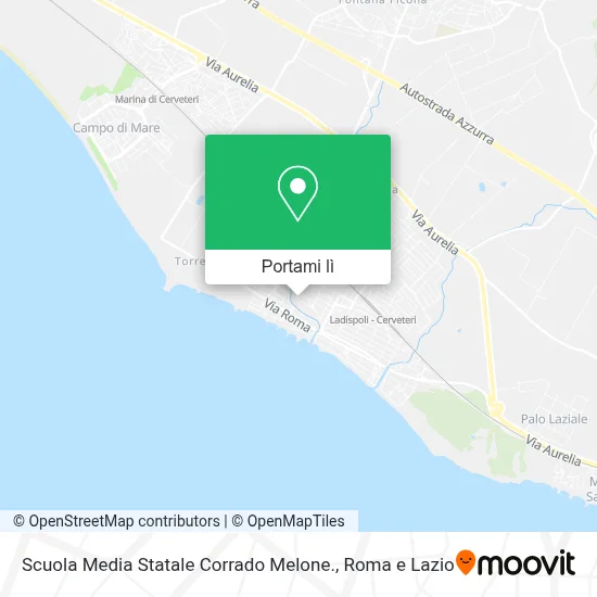 Mappa Scuola Media Statale Corrado Melone.