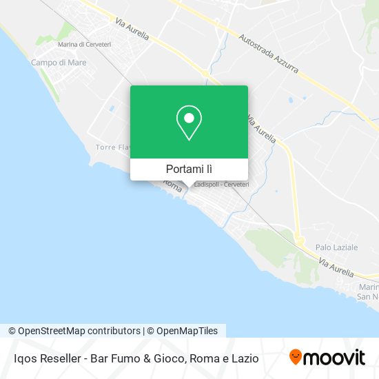 Mappa Iqos Reseller - Bar Fumo & Gioco