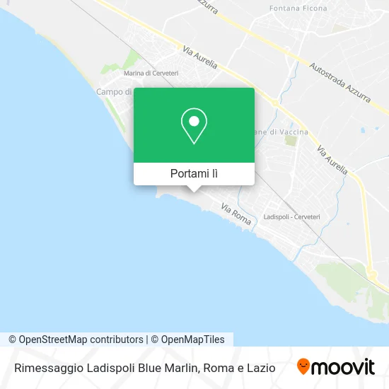 Mappa Rimessaggio Ladispoli Blue Marlin