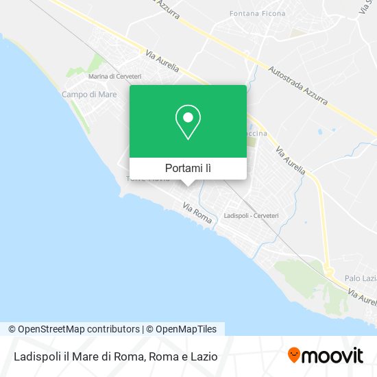 Mappa Ladispoli il Mare di Roma