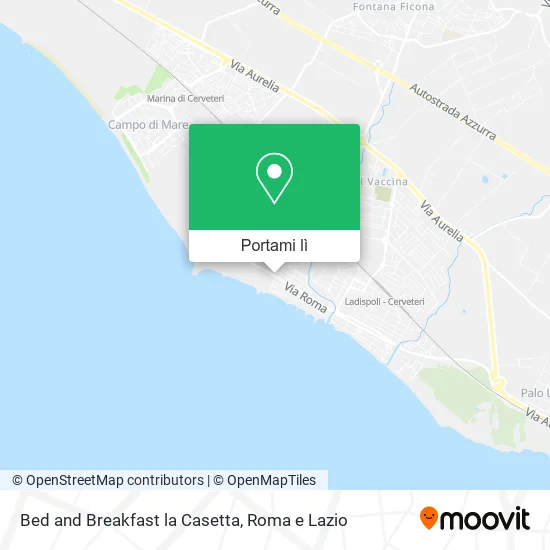 Mappa Bed and Breakfast la Casetta