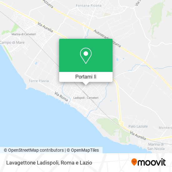 Mappa Lavagettone Ladispoli
