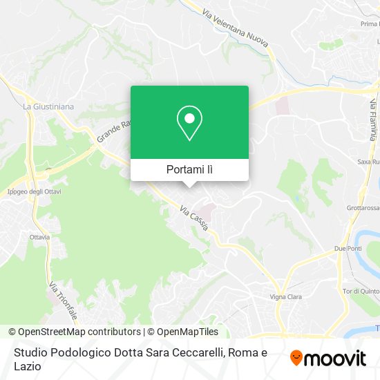 Mappa Studio Podologico Dotta Sara Ceccarelli