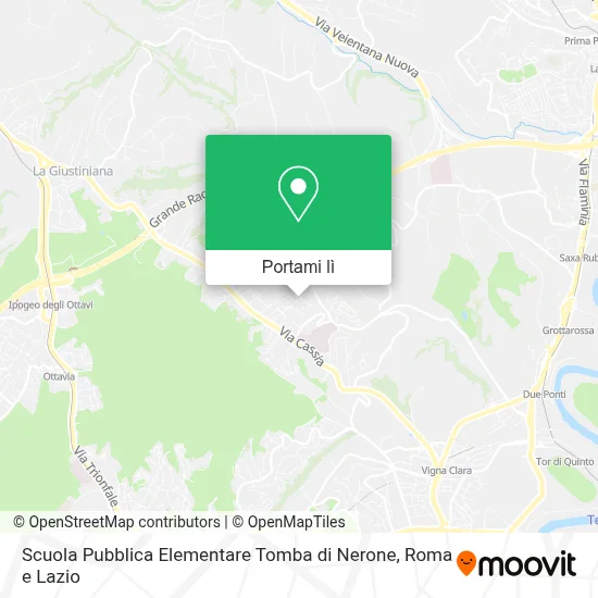 Mappa Scuola Pubblica Elementare Tomba di Nerone