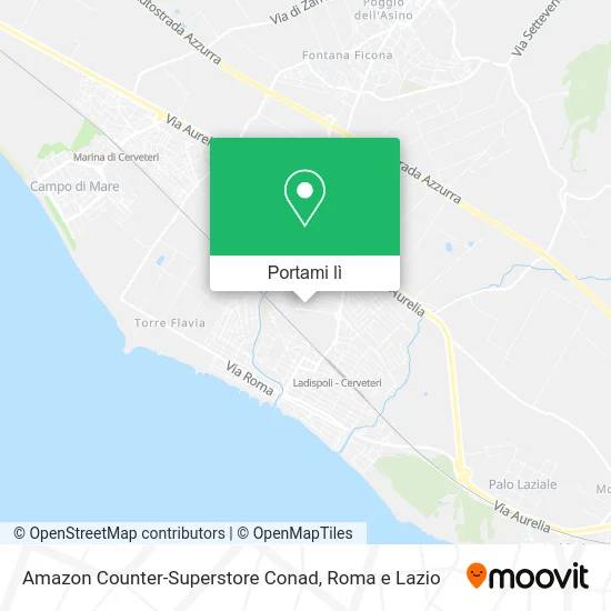 Mappa Amazon Counter-Superstore Conad
