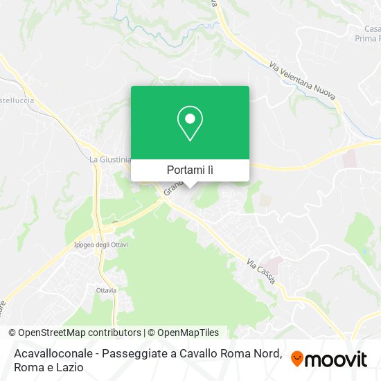 Mappa Acavalloconale - Passeggiate a Cavallo Roma Nord