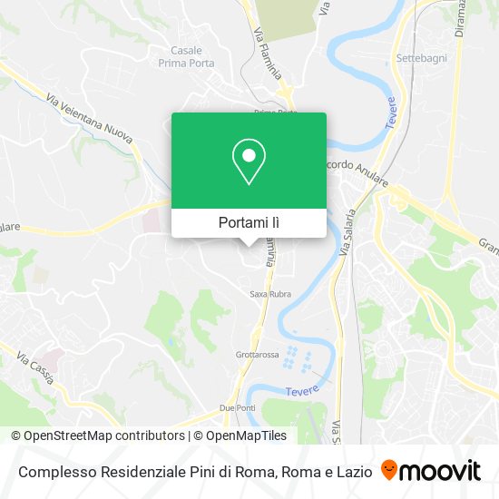 Mappa Complesso Residenziale Pini di Roma