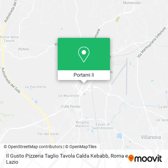Mappa Il Gusto Pizzeria Taglio Tavola Calda Kebabb