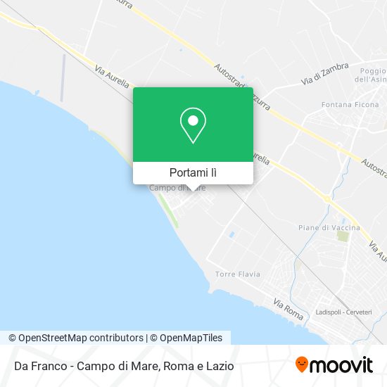 Mappa Da Franco - Campo di Mare