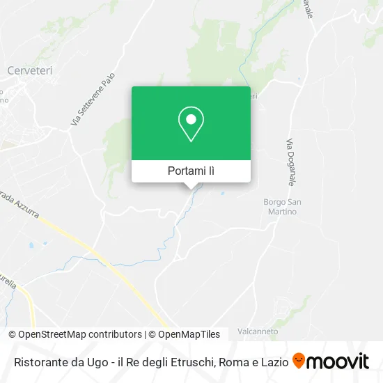 Mappa Ristorante da Ugo - il Re degli Etruschi
