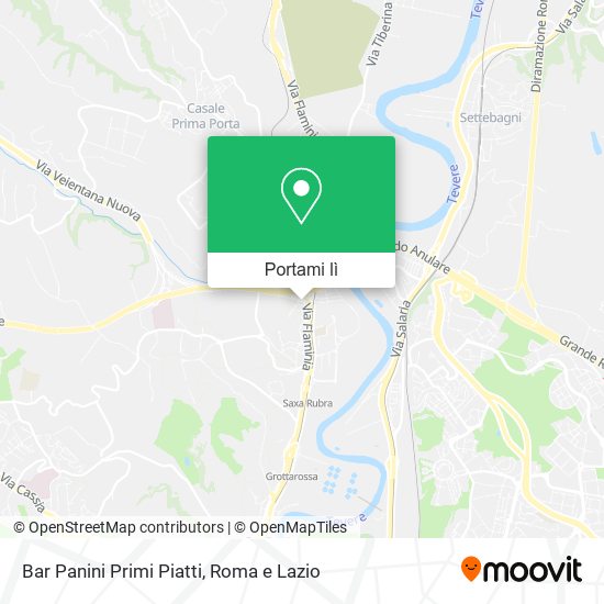 Mappa Bar Panini Primi Piatti