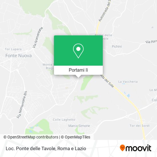 Mappa Loc. Ponte delle Tavole