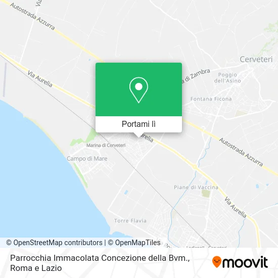 Mappa Parrocchia Immacolata Concezione della Bvm.